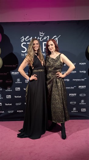 Erza cosplay on Instagram: "Two days, one challenge, and endless creativity! ✨ Together with my amazing friend, we created beautiful dresses from the fabric we found in Munich - my dress and her stunning details are all made from it. 💕 Thank you so much for this unforgettable event and for visiting me, @luka_costume_artist . I love you! 💖 - I was so happy to get the Tickets 🥰! Thanks to @dortex_label. We used my @pfaffeu Machines and the event was also hosted by @burdastylegermany @hemmersite