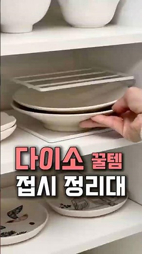 ‼️다이소에서 난리난 꿀템 접시 정리대 하나로 살림끝