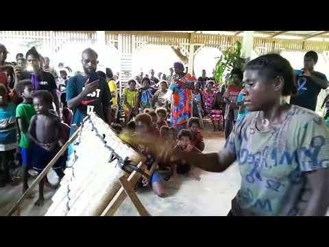 A Bougainvillean bamboo band