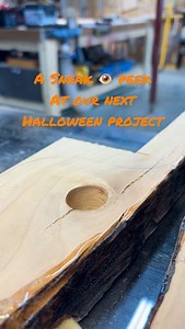 Just when you thought woodworking couldn’t get spooky… 👀🪚 #HalloweenBuild #Woodworking #CreepyCrafts #SpookySeason #WoodworkingProjects #CraftyHalloween #SpookyWoodwork #HalloweenVibes | Bowerbird Workshop