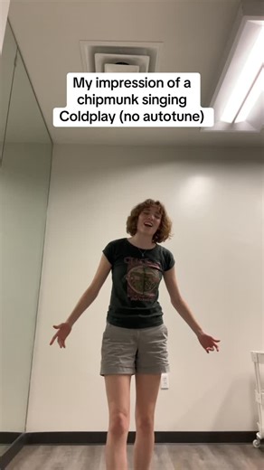 Ruby (Jean) Vanhouten on Instagram: "Idk the song name so it’s just gonna be Coldplay now😋 #singing #chipmunk #alvinandthechipmunks #music #singer"