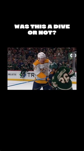 ‪@NashvillePredatorsNHL‬ Micheal McCarron vs Minnesota Wild, is this a dive? #dives #nhl #hockey