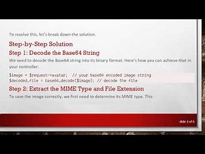 How to Save a Base64 String as an Image in Laravel
