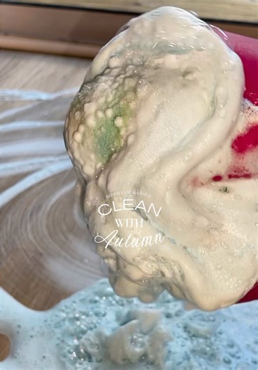 Satisfying ASMR Cleaning: Deep Scrubbing with Ajax Bleach