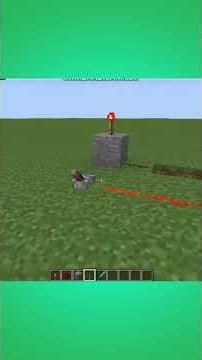 This is how you make a redstone torch that turns on and off #shorts