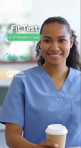 osha n95 fit testing #n95maskfit for nursing students and employees.