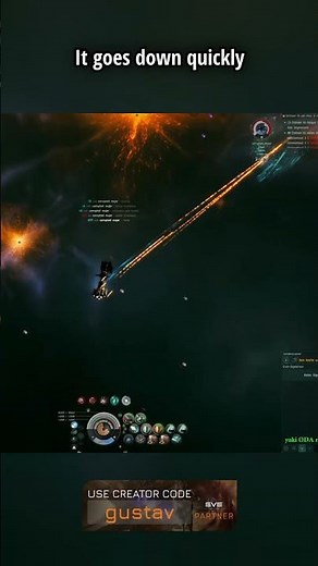 Ferox with ECM Drones & Burst Jammer melts to 1000 DPS Cyclone #eveonline #pvp