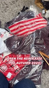A sneak peek & a very un-edited unboxing opening the plastic  look at the BURGUNDY & RED ️ #kaffe | Ruby 67 Boutique | Facebook