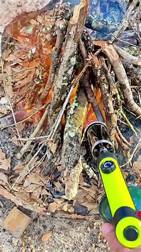How to Start a Wet Campfire with a Propane Torch