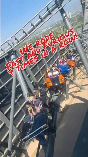 We rode #FastAndFuriousHollywoodDrift 4 times in a row at #UniversalStudios Hollywood!