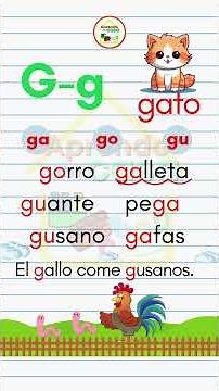 Letter G | Syllables and sounds