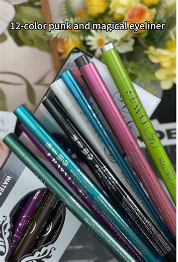 Beginner’s Guide: 12-Color Eyeliner Tutorial for Instantly Bigger Eyes🤳🏻🤳🏻❤️💕😍😘 #makeup #eyeliner #beauty
