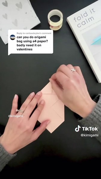 A4 Paper Origami Gift Bag Tutorial