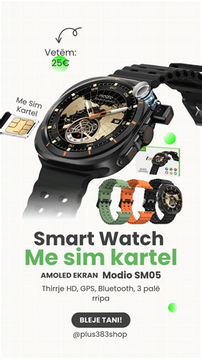 35 reactions · 3 comments | ⌚ Smart Watch Modio SM05 – Teknologji në...