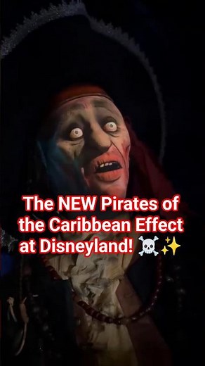 The NEW Pirates of the Caribbean Effect at Disneyland! ☠️✨ #Disneyland #PiratesRide #ThemePark
