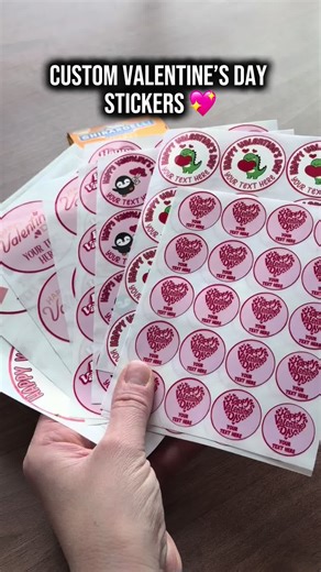 Custom Valentine’s Day stickers to make every envelope and treat extra cute 💘 Sometimes it’s the small details that make the biggest difference — and these are the perfect finishing touch for all your Valentine’s. #ValentinesDayStickers #ClassroomValentines #valentinestreats #valentines #valentinesday