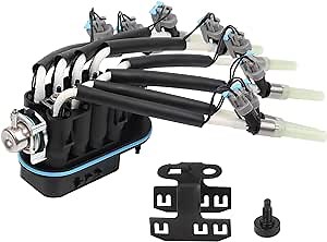 Spider Fuel Injectors Assembly FJ504 8 Cylinder w/Bracket Replacement for Chevy Chevrolet GMC Cadillac Trucks V8 5.0L 5.7L 1996-2002 - Pickup, Suburban, Express, Savana, Escalade, 89060440 93441235