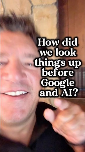 How did we look things up before Google an AI? Join me on memory lane. Cooking Italian With Joe.
