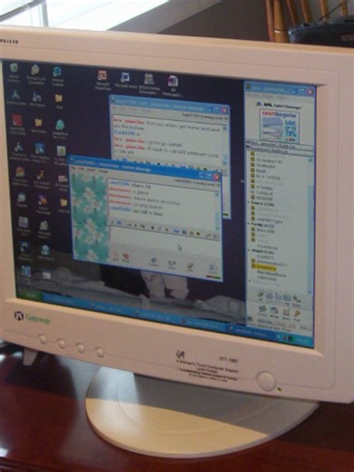 do you have any photos of your computer room? the internet used to be a physical place, in a room, that you had to choose to go to with your physical body. sometimes the family computer was tucked into a hallway, or off to the side of the living room. if you were lucky, your family had a home office where you might get some privacy when you were chatting on AIM and downloading music (viruses). we got into a lot of things we probably shouldn’t have, but at least we could walk away and leave it be