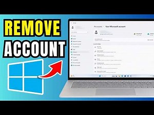 How To Delete Microsoft Account In Laptop (Windows 11)