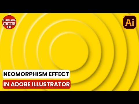 How to Create Neumorphism in Illustrator | Neomorph Illustrator Tutorial | Neumorphism Effect