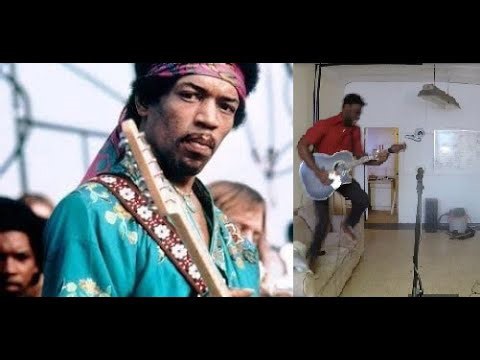 Foxy Foxey Lady but with drumming on guitar (Jimi Hendrix, Guitaro 5000)