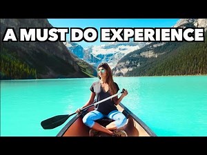 LAKE LOUISE CANOE EXPERIENCE + JOHNSON CANYON BANFF ALBERTA CANADA (BEST THINGS TO DO IN BANFF)