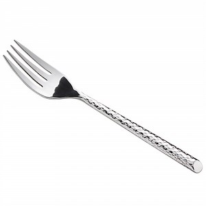 Acopa Iris 7 3/4" 18/8 Stainless Steel Extra Heavy Weight Forged Salad Fork - 12/Case