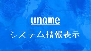 [10秒Linux]ざっくりわかる「uname」