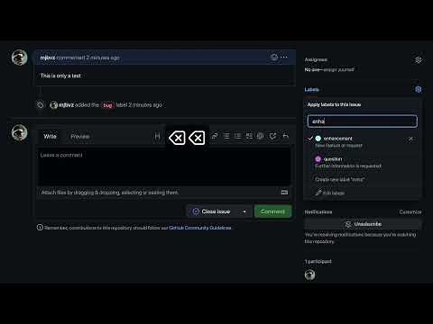 GitHub tips — Add and remove issue labels using the keyboard