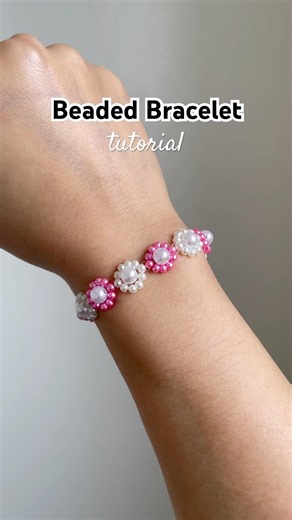 beaded bracelet tutorial #beadedbracelet #tutorial #diy #preppy