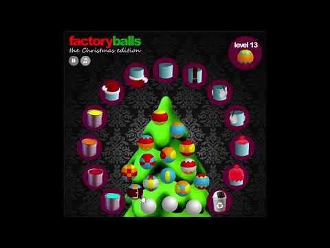 Factory Balls Christmas Edition: Level 13 -- Cool Math Games Walkthrough