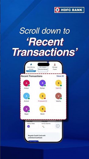 How to Check Money Transfer History in HDFC Bank App