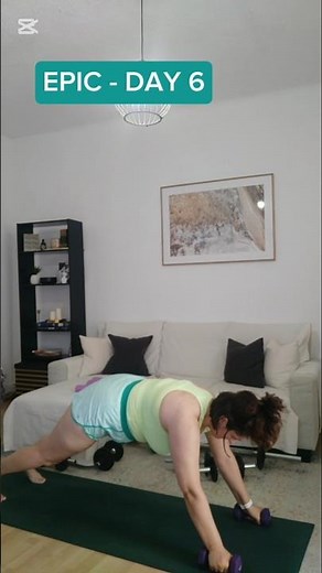EPIC - DAY 6| Dumbbell Arms and Abs Workout#carolinegirvan