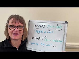 How to Pronounce Period, Periodic and Periodically