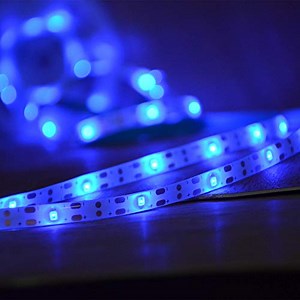 Watch blue battery powered led strip with remote on Amazon Live