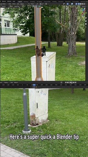 Blender rotoscoping trick