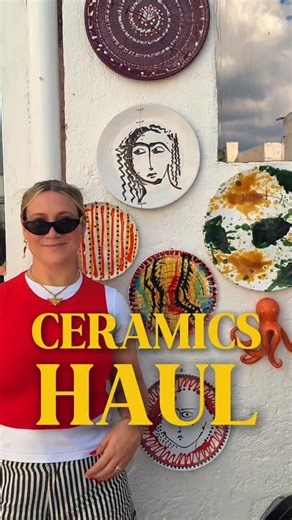 My Italy ceramics finally have a home - styled inside The Mixer by @mustardmade 💛 They’re little works of art that don’t deserve to be hidden in a cupboard, and this cabinet lets them take center stage like they deserve. Mustard Made is having their biggest sale of the year - 25% off sitewide. Ends midnight on Wednesday. Link in bio to shop! … Italian ceramics, Puglia pottery, hand-painted ceramics, artisan craftsmanship, Italian home decor, ceramic art, fluted glass cabinet, glass cabinet styl