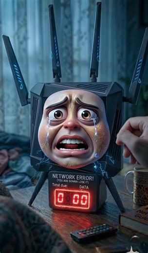 The Angry WiFi Router: Stop Slapping Me! #shrots