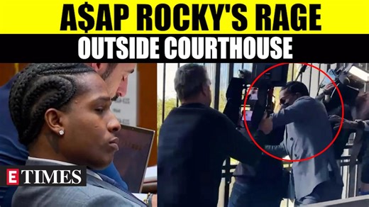 A$AP Rocky's Ugly Showdown Outside Courthouse, Pushes Past Cameras On Trial's First Day