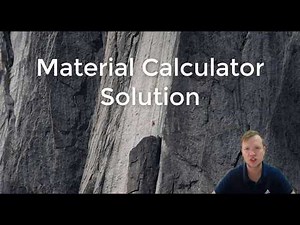 Ex5. C Programming - Material Calculator Solution (EV2 memo)