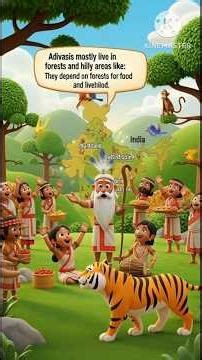 🌿 Who Are Adivasis? | Constitutional Protection of Scheduled Tribes #socialscience#jungle#dressing #