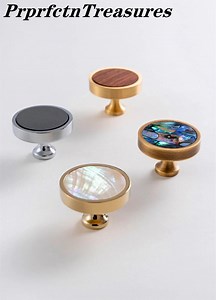 Natural Shell Drawer Pulls/luxury Abalone Shell Dresser Knobs/decorative Dresser Knobs/brass Cabinet Knobs/modern Brass Hardware/strangepull - Etsy