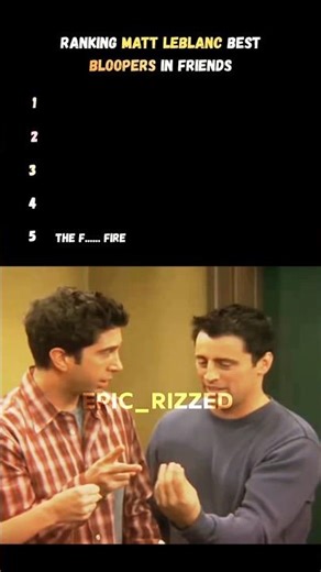 Ranking Joey's Best Bloopers in Friends