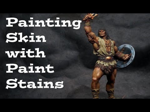 Painting Skin with Paint Stains - Big Conan!