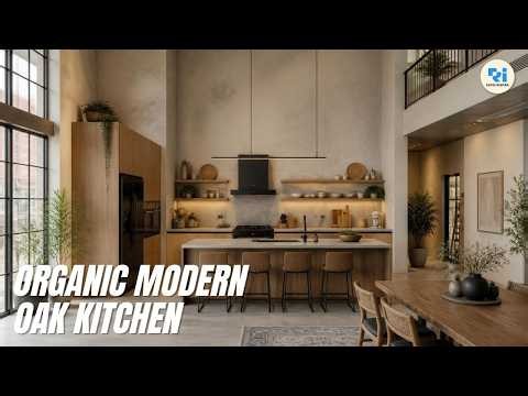 Natural Oak Kitchen by Amber Lewis with Organic Warm Living Feel
