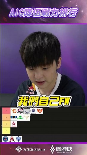 ▎AIC 2025 隊伍戰力排行，詹皇 FW Zhan 直言這一次大家都有點強阿 ！#AIC2025 #傳說對決 #SCV #心魔燒毀 #ZHAN #戰力排行