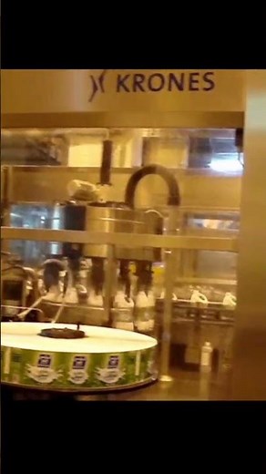 Krones Labeling and Liquid Filling Machine #machine #manufacturing
