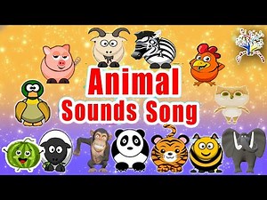 Animal Sounds Song LH1AS2 🎶 Let's hear the animal sounds!! | Super Simple Song for Kids | EduFam~