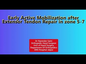 Early Active mobilization after extensor tendon Repair